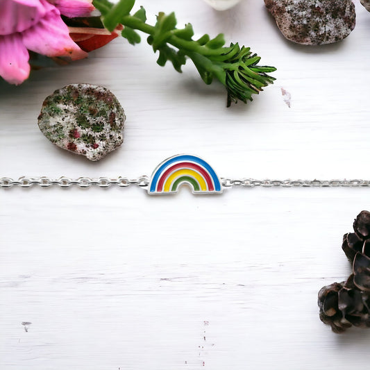 Noé silver rainbow bracelet