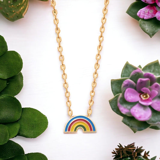 Collier plaqué or arc-en-ciel Noé - A la Gloire de Dieu