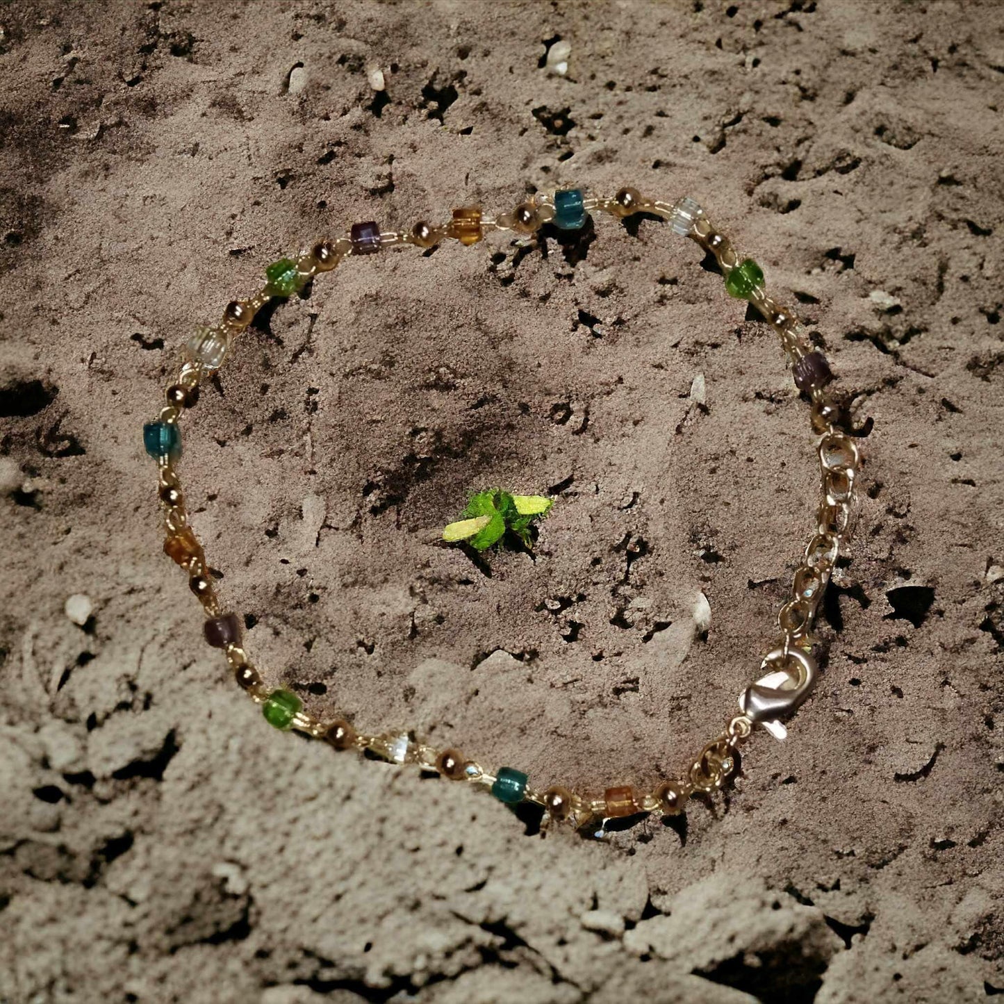 Bracelet en cristal et chaine fantaisie Noé - A la Gloire de Dieu